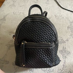 Mini black backpack